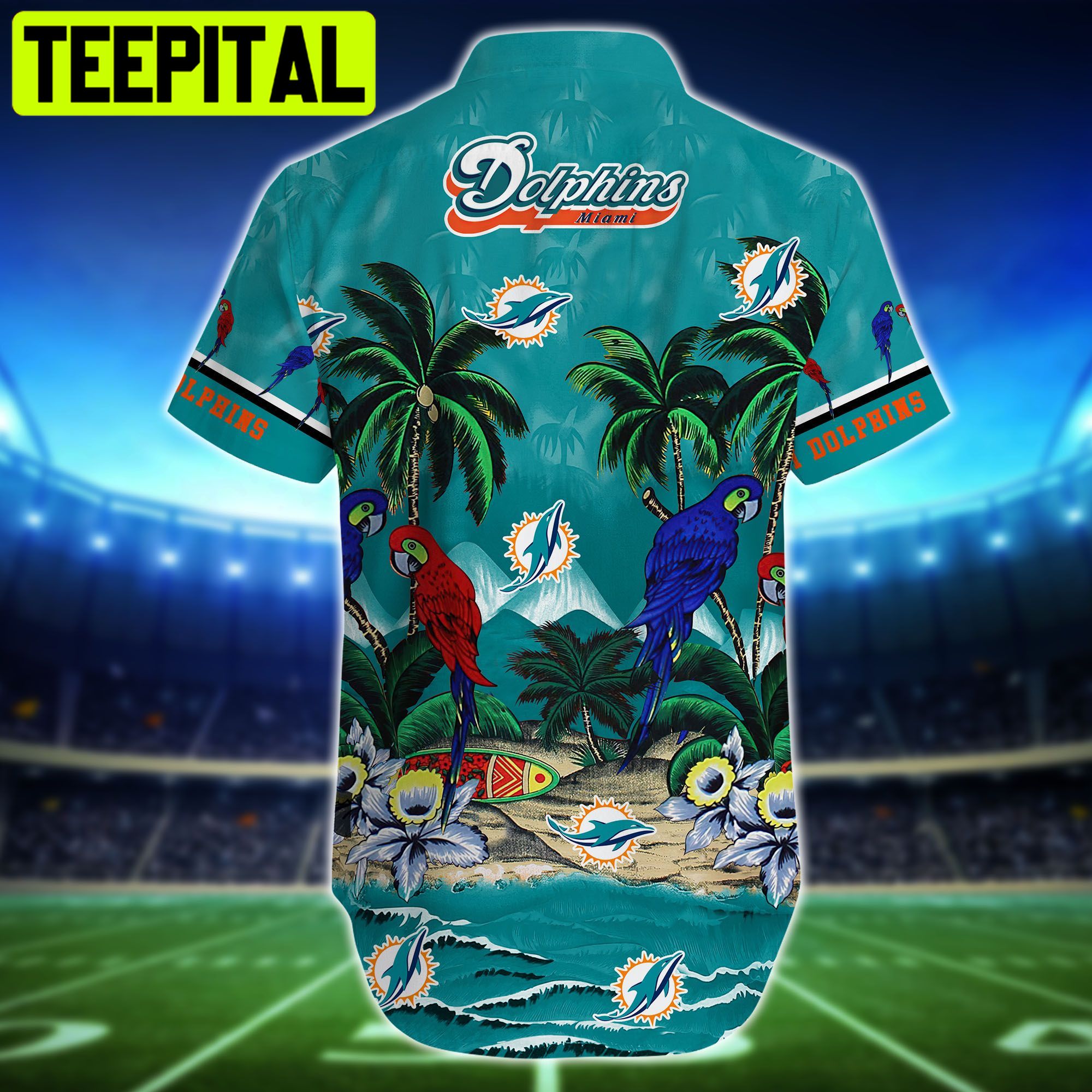 Miami Dolphins NFL & Short 3D Summer Hawaiian Shirt