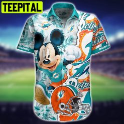 Miami Dolphins NFL Short Hawaiian Shirt