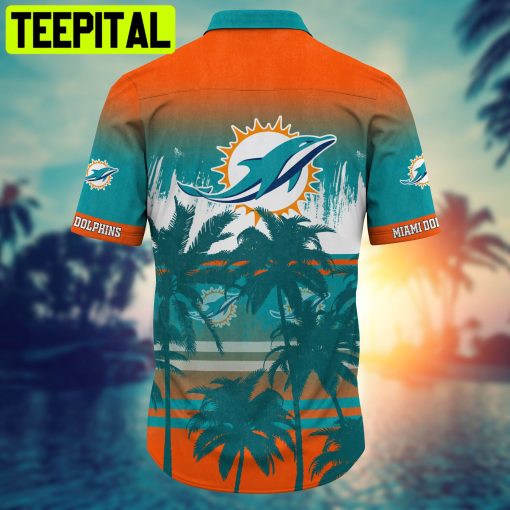 Miami Dolphins NFL & Short Style Summer Hawaiian Shirt