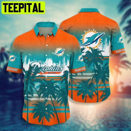 Miami Dolphins NFL & Short Style Summer Hawaiian Shirt