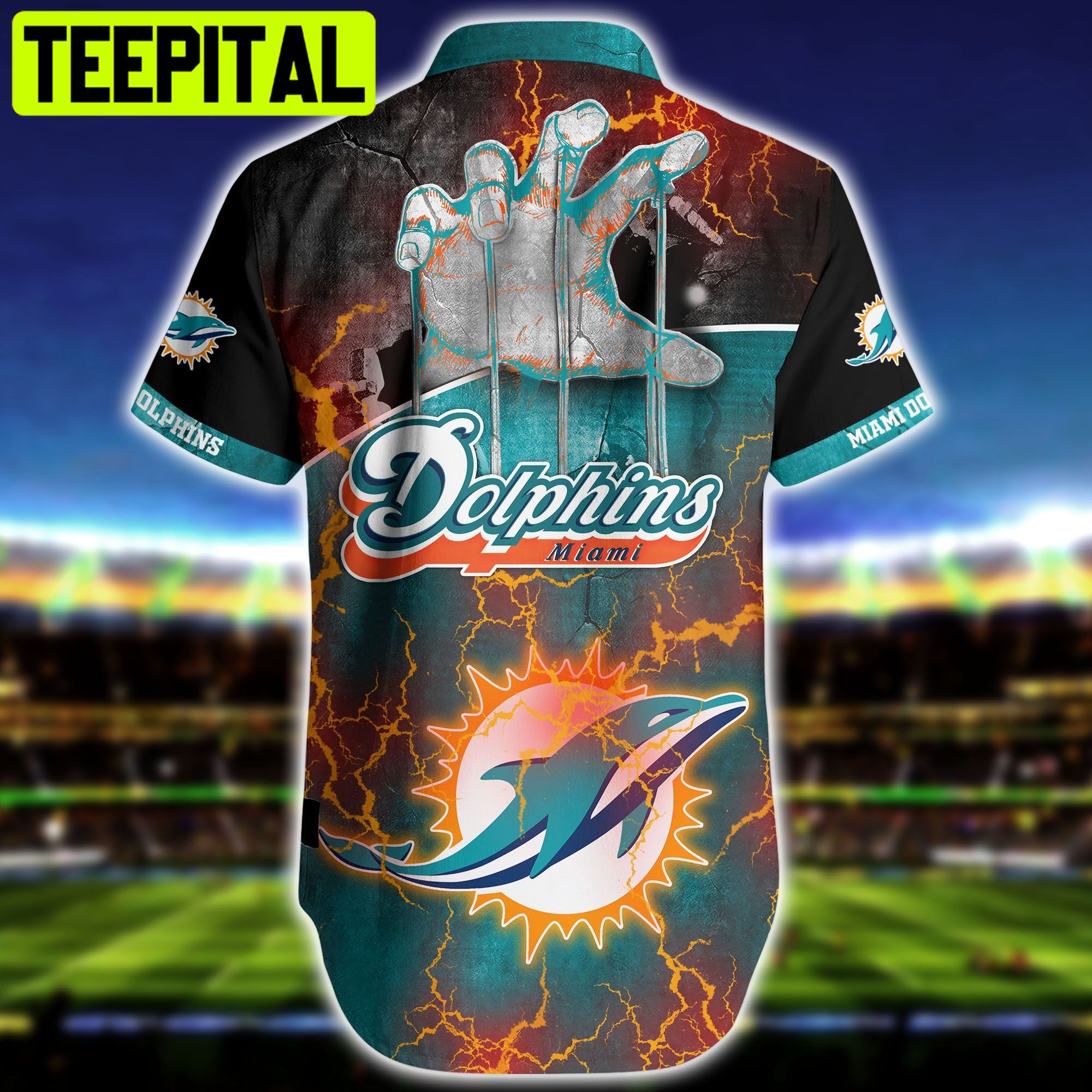 Personalized Miami Dolphins Baseball Jersey shirt for fans