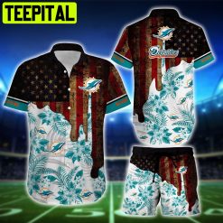 Miami Dolphins NFL Short T-shirt Galaxy Summer Hawaiian Shirt