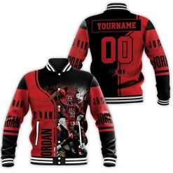 Michael Jordan 23 Chicago Bulls Legend Personalized Baseball Jacket