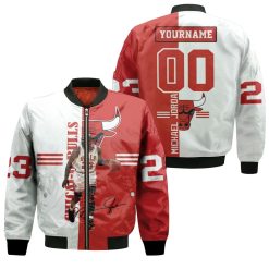 Michael Jordan 23 Signed 3d Personalized Bomber Jacket