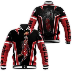 Michael Jordan Chicago Bulls Dunk Baseball Jacket