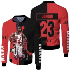 Michael Jordan Chigago Bulls 23 Legend Fleece Bomber Jacket