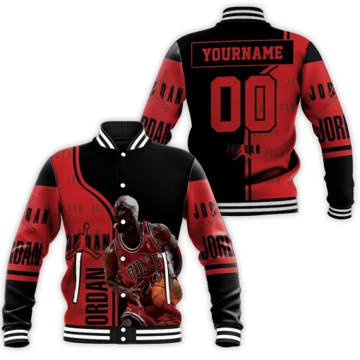 Michael Jordan Legend Of Chicago Bulls Nba Baseball Jacket