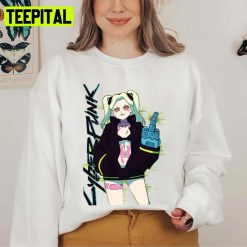 Middle Finger Rebecca Cyberpunk Edgerunner Unisex Sweatshirt