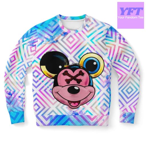 Mikey Holographic Psychedelic 3d Ugly Christmas Sweater