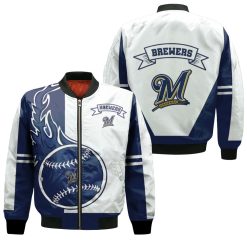 Milwaukee Brewers 3d Bomber Jacket