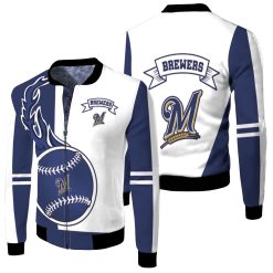 Milwaukee Brewers 3d Fleece Bomber Jacket