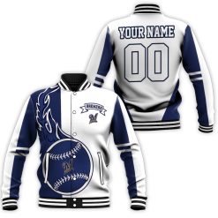 Milwaukee Brewers 3d Personalized Baseball Jacket