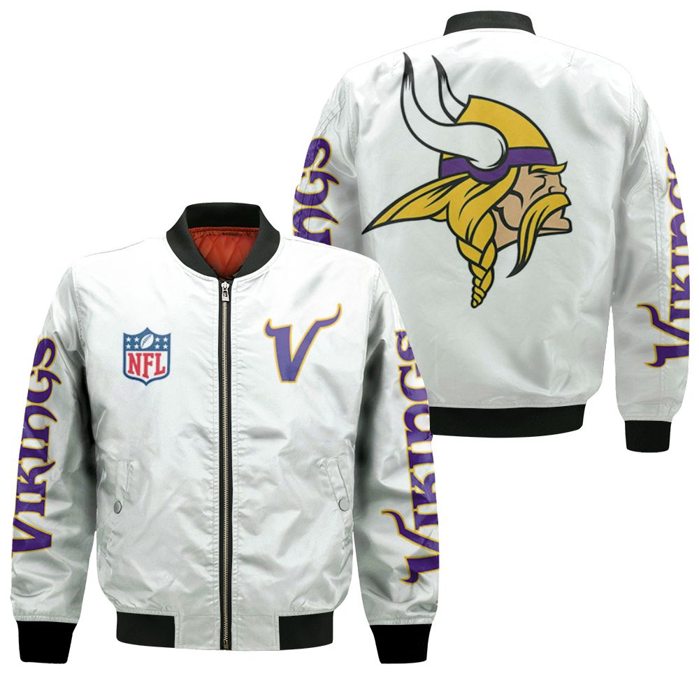 Minnesota Vikings Nfl Bomber Jacket 3d Jersey Hoodie – Teepital – Everyday  New Aesthetic Designs