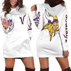 Minnesota Vikings Nfl Bomber Jacket 3d Jersey Hoodie Dress