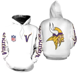 Minnesota Vikings Nfl Bomber Jacket 3d Jersey Hoodie