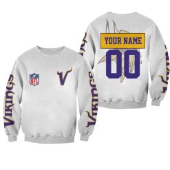 Minnesota Vikings Nfl Bomber Jacket 3d Personalized 1 Sweater