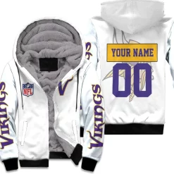 Minnesota Vikings Nfl Bomber Jacket 3d Personalized Fleece Hoodie