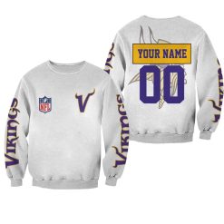 Minnesota Vikings Nfl Bomber Jacket 3d Personalized Sweater