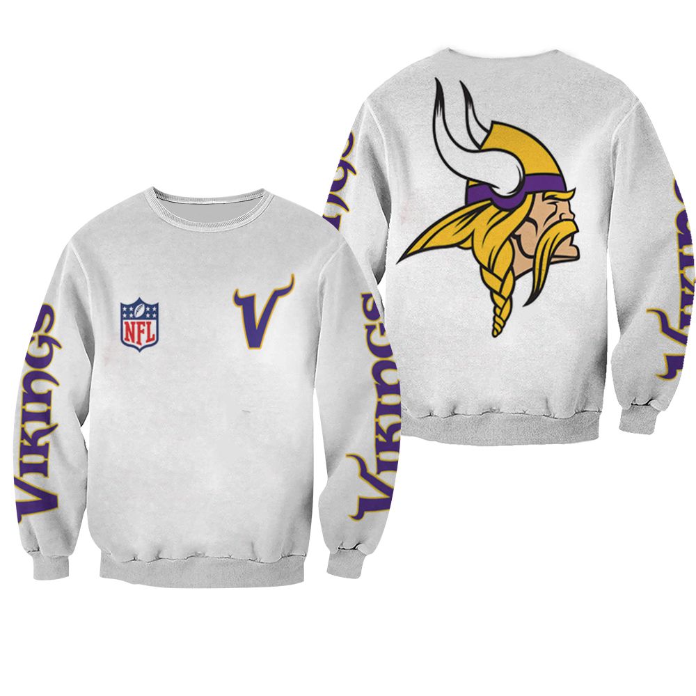 Minnesota Vikings Nfl Bomber Jacket 3d Jersey Hoodie – Teepital