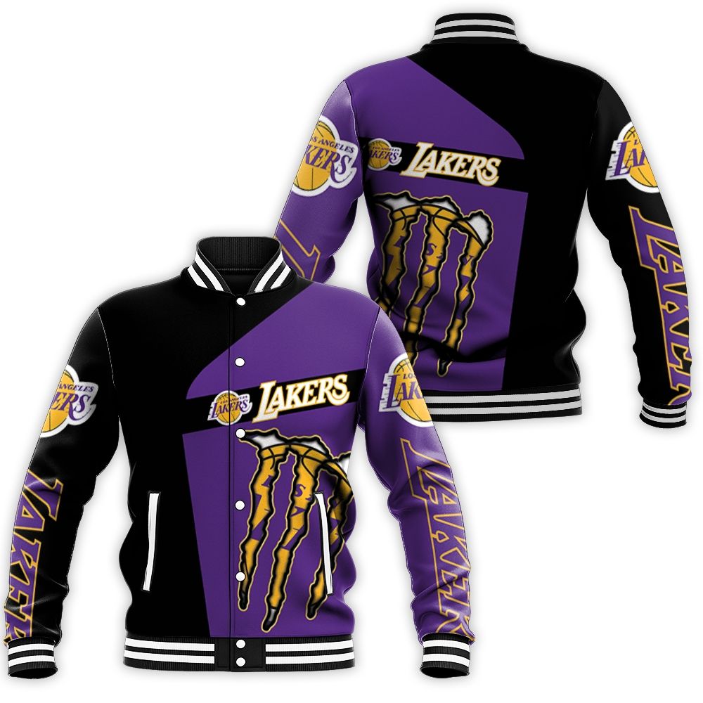 Monster Energy Los Angeles Lakers Baseball Jacket