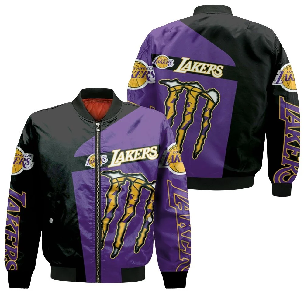 Monster Energy Los Angeles Lakers Baseball Jacket