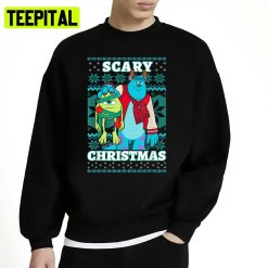 Monsters Christmas Scary Ugly Pattern Monsters Inc Cartoon Pixar Unisex Sweatshirt