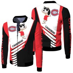 Montreal Canadiens Snoopy For Fans 3d Fleece Bomber Jacket