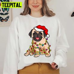 Most Wonderful Pug Merry Graphic Xmas Unisex Sweatshirt