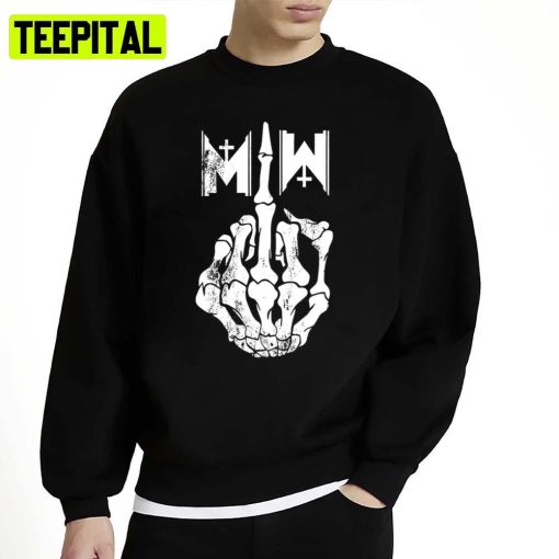 Motionless In White Finger Middle Motionless Unisex Sweatshirt