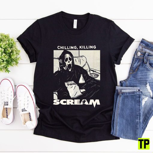 Movie Scary Horror Just Chillin Killinmovie Scream Retro Nothin Chillin Killin Unisex Shirt