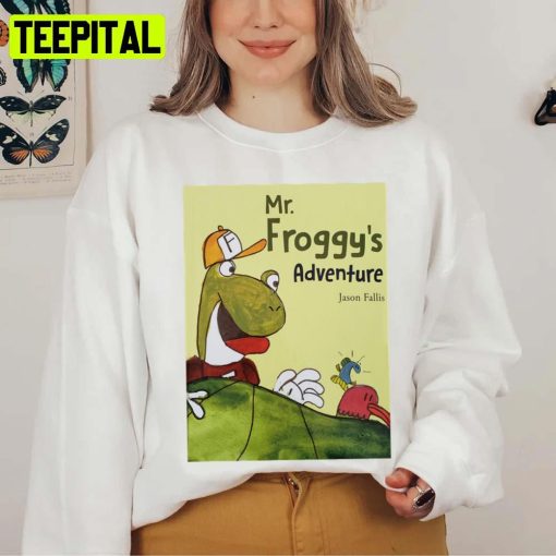 Mr Froggy’s Adventure Funny Pig Design Unisex T-Shirt