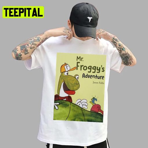 Mr Froggy’s Adventure Funny Pig Design Unisex T-Shirt