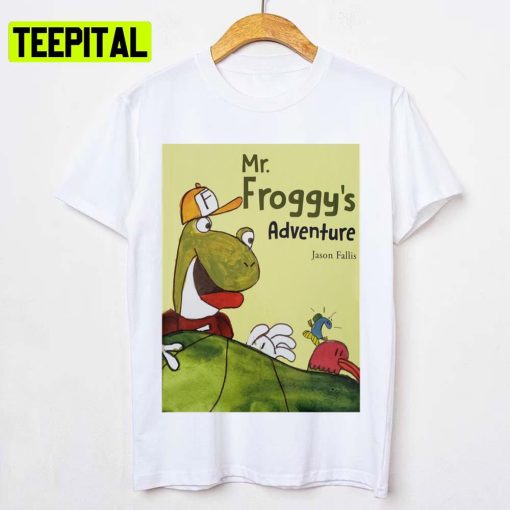 Mr Froggy’s Adventure Funny Pig Design Unisex T-Shirt