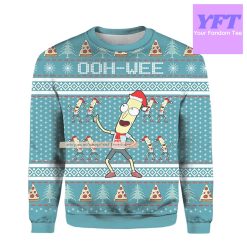 Mr Poopy Butthole Rick And Morty Rick And Morty Merry 3d Ugly Christmas Sweater