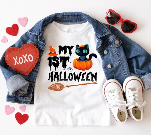 My First Baby Cute My 1st Pumpkin Halloween Unisex T-Shirt