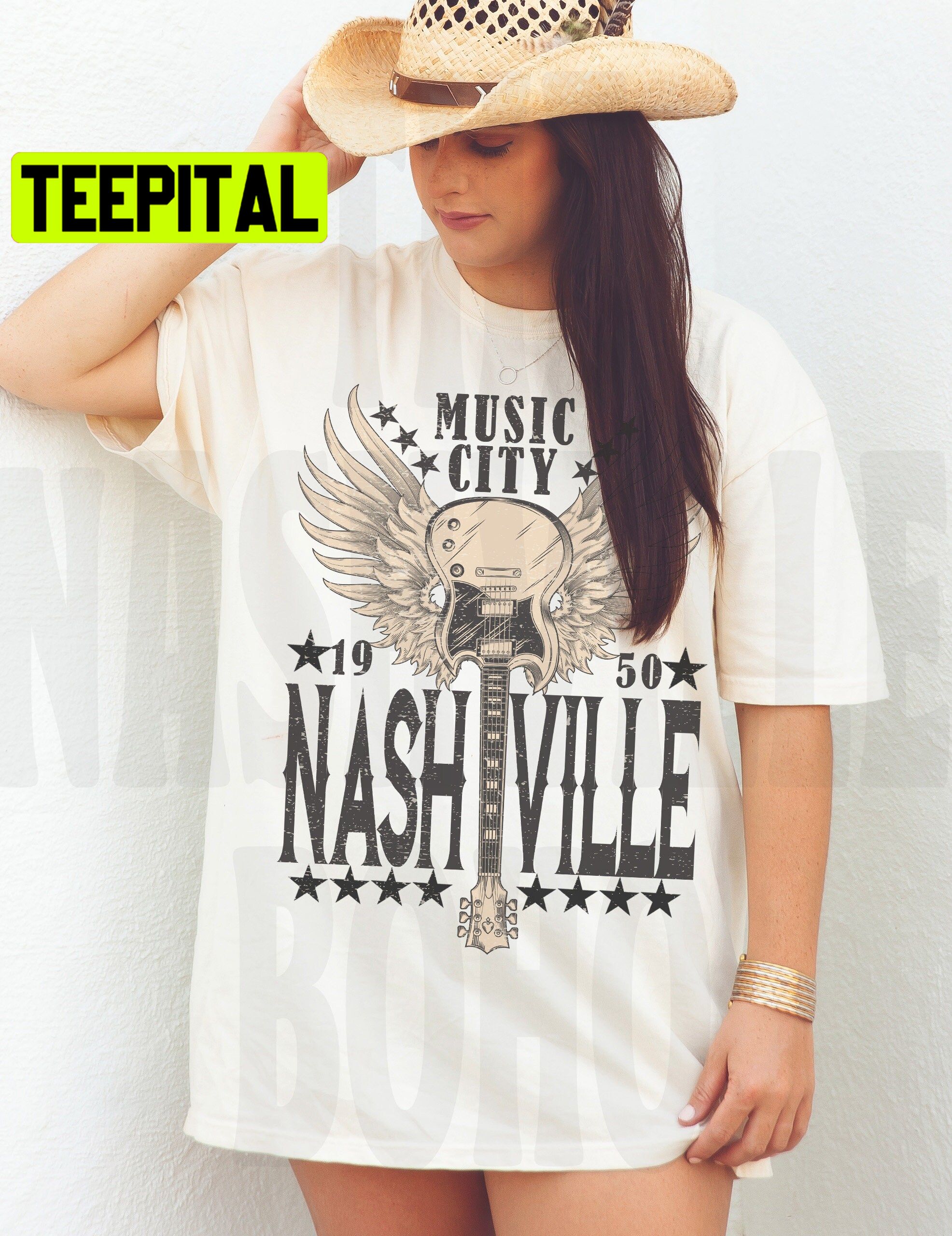 Nashville Music City Vintage Trending Unisex Shirt