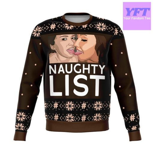 Naughty List Girls Meme 2022 Design 3d Ugly Christmas Sweater