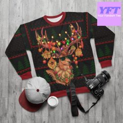 Naughty Rude Reindeer Decor Light It Up Reindeer 3d Ugly Christmas Sweater