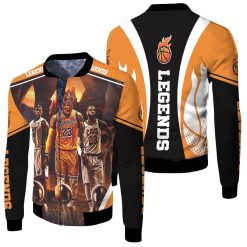 Nba Legend King Lebron James Fleece Bomber Jacket