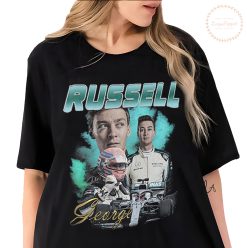 New Iconic Art Of George Russell Racing Grand Prix Unisex T-Shirt