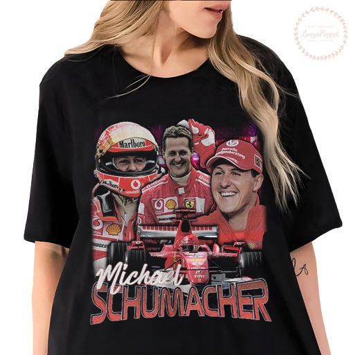 New Iconic Art Of Michael Schumacher Ferrari 90s Grand Prix F1 Formula One Unisex T-Shirt