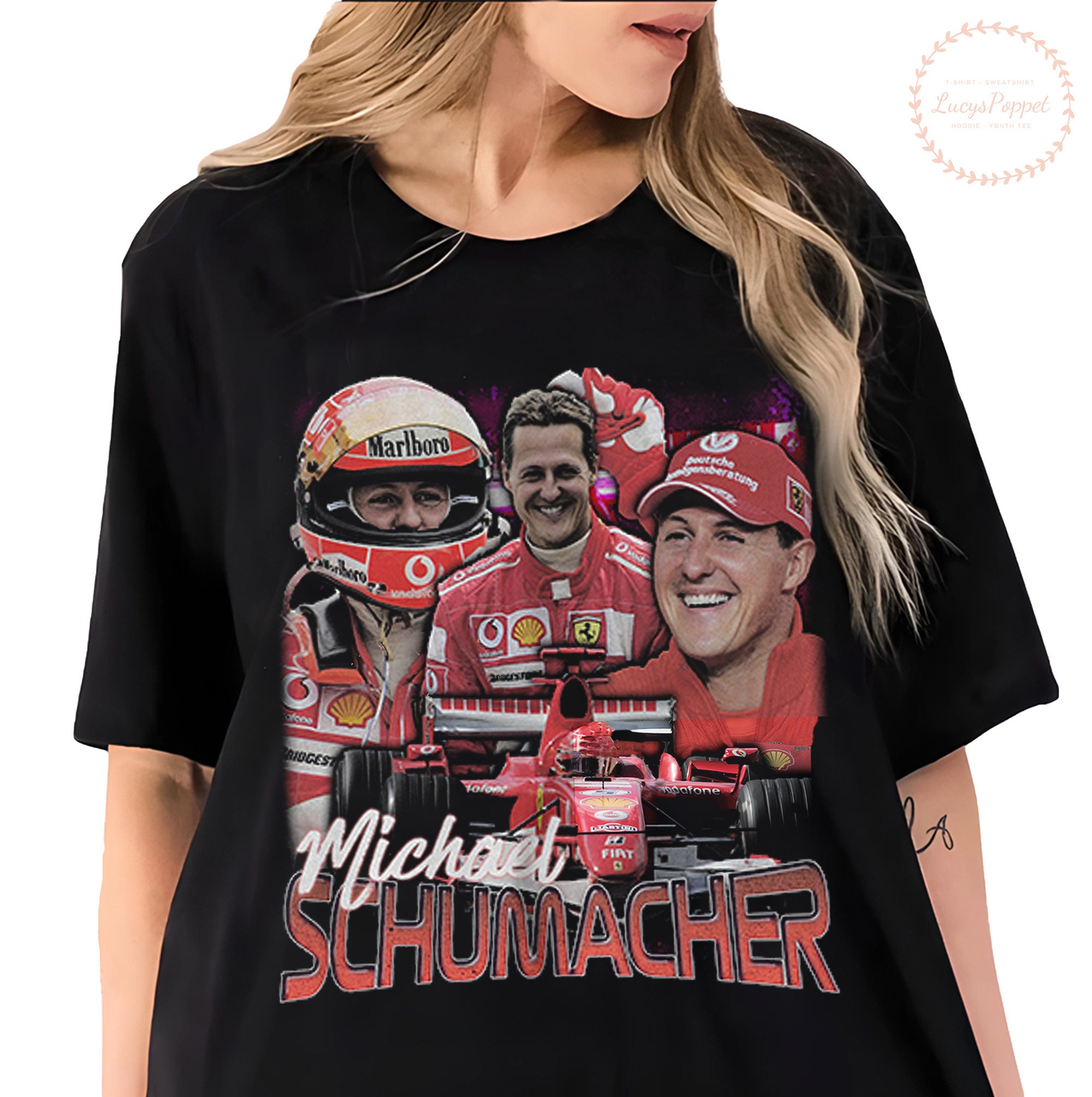 New Iconic Art Of Michael Schumacher Ferrari 90s Grand Prix F1