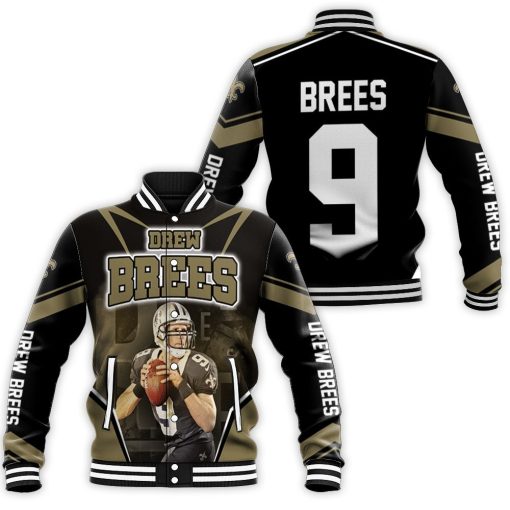 New Orleans Saints Drew Brees Baseball Jacket