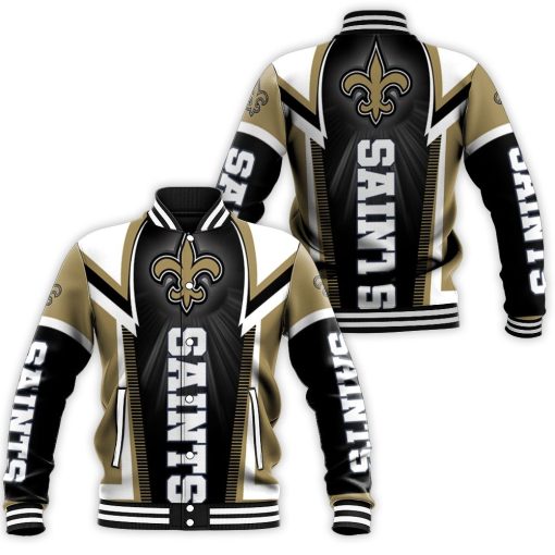 New Orleans Saints For Fans Baseball Jacket