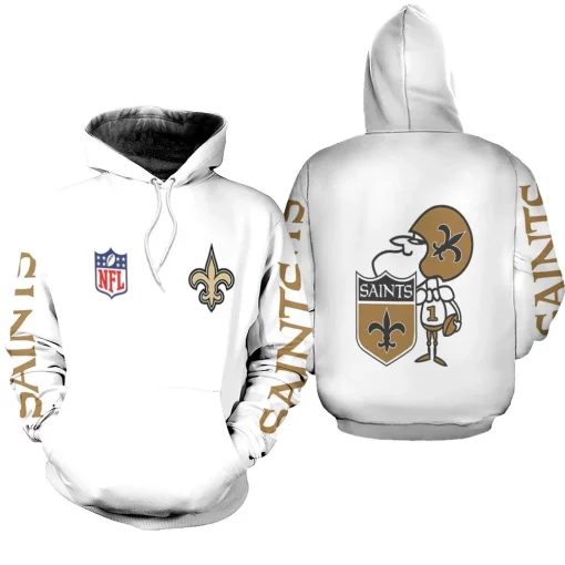 New Orleans Saints Nfl Bomber Jacket 3d Jersey Hoodie