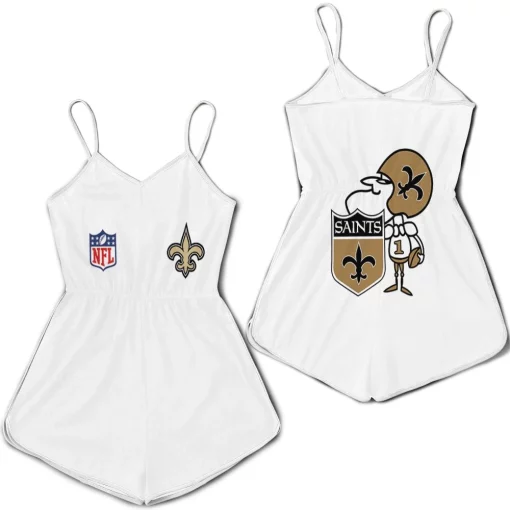 New Orleans Saints Nfl Bomber Jacket 3d Jersey Romper