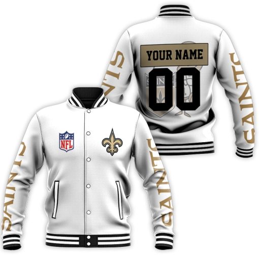 New Orleans Saints Nfl Bomber Jacket 3d Personalized 1 Baseball Jacket