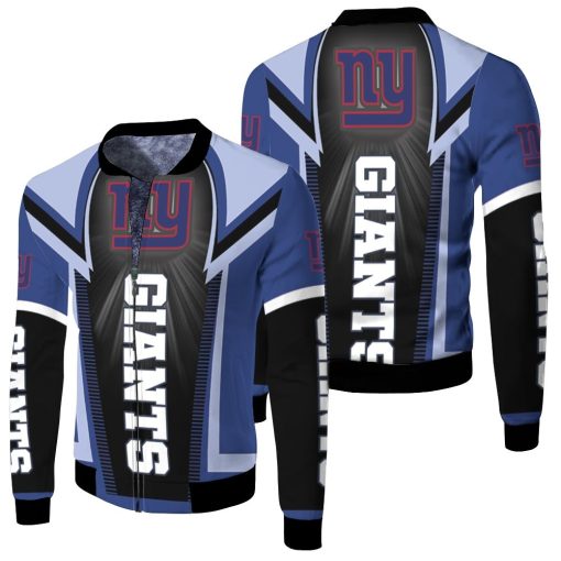 New York Giants For Fans Fleece Bomber Jacket