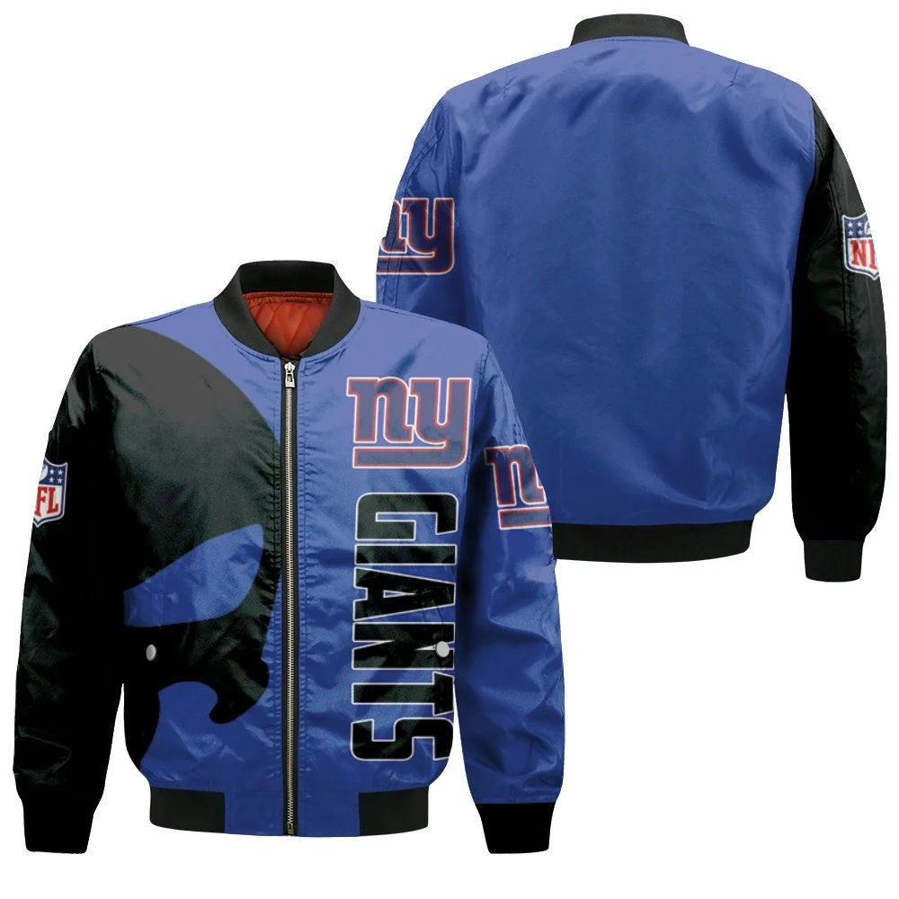 NFL Jacket Men 3D New York Giants Bomber Jacket For Sale Plus Size