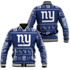 New York Giants Ugly Sweatshirt Christmas 3d Baseball Jacket